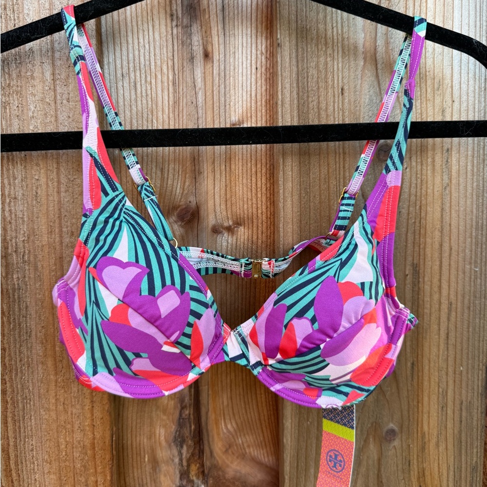 NWT Tory Burch Floral Multicolor Women's Bikini